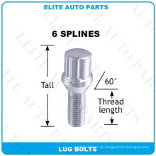 6 Spline Lug Bolts para roda de carro